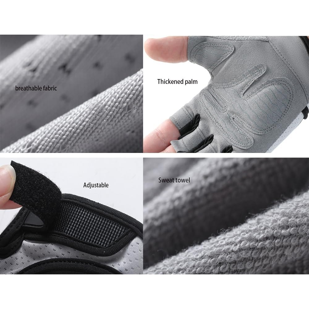 Crossfit Workout With Equipment - Fingerless Workout Gloves for Women Lightweight