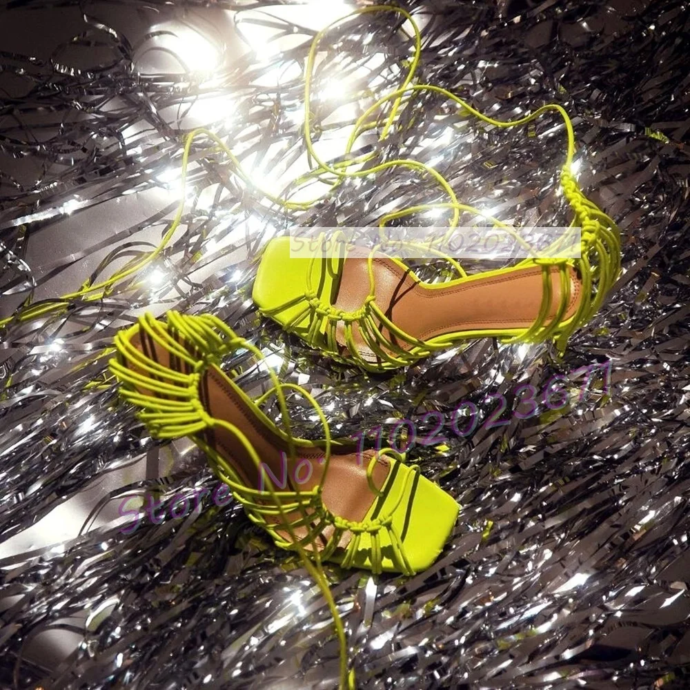 Chic Corded Lace-up Caged Sand - Crossfit Ladies 评论和价格