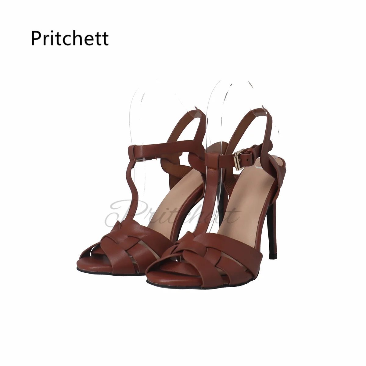 Brown Cross Weave High Heels S - Crossfit Ladies 评论和价格