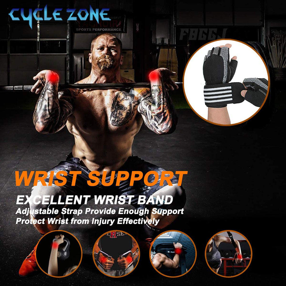 1 Pair Half Finger Gym Fitness - Crossfit Workout With Equipment 评论和价格