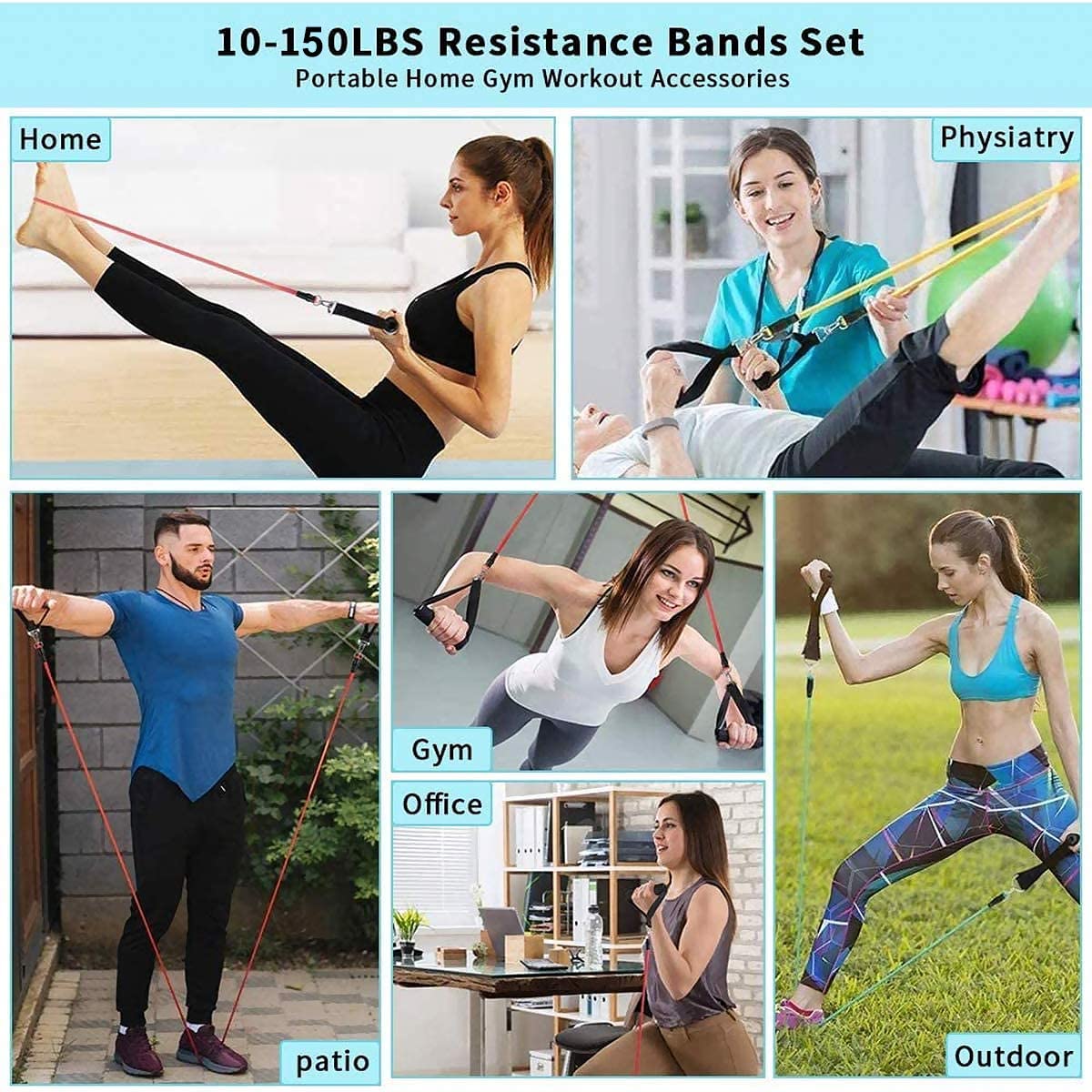 Gym Fitness Resistance Bands f - Crossfit Workout With Equipment 评论和价格
