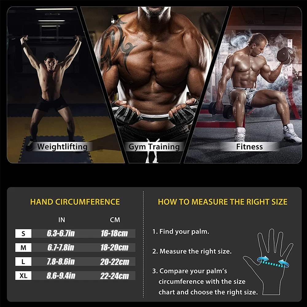 1Pair Half Finger Gym Fitness  - Crossfit Workout With Equipment 评论和价格